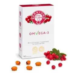 BERRYOMG OMVEGA-3, 90 kapsler