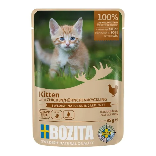 Bozita Kitten kylling i saus våtfôr, 85 g