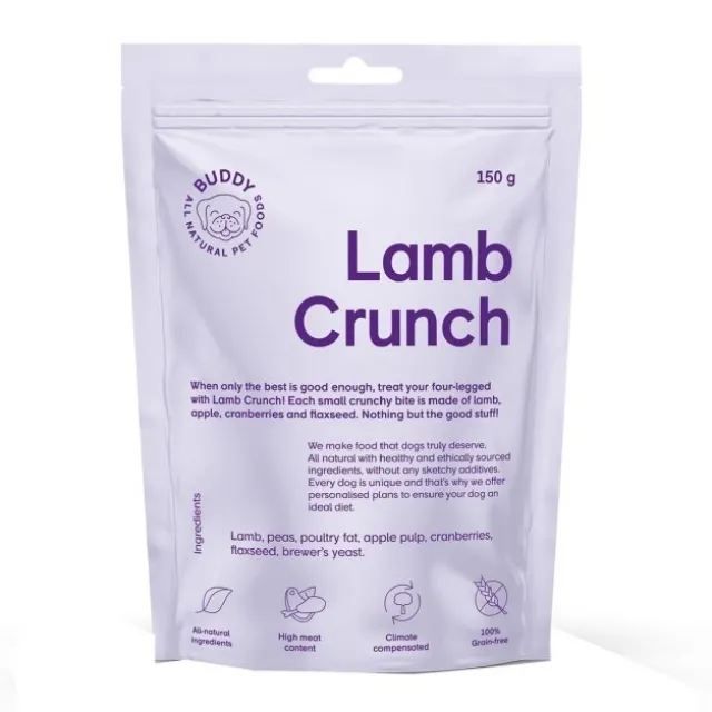 Buddy Petfoods Lamb Crunch godbiter til hund 150 g