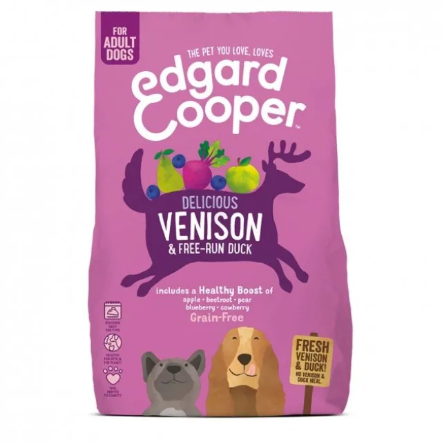 Edgard & Cooper Dog Grain Free Hjort & And