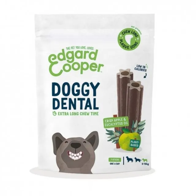 Edgard & Cooper Doggy Dental Tyggepinner Eple & Eukalyptus 7-pack