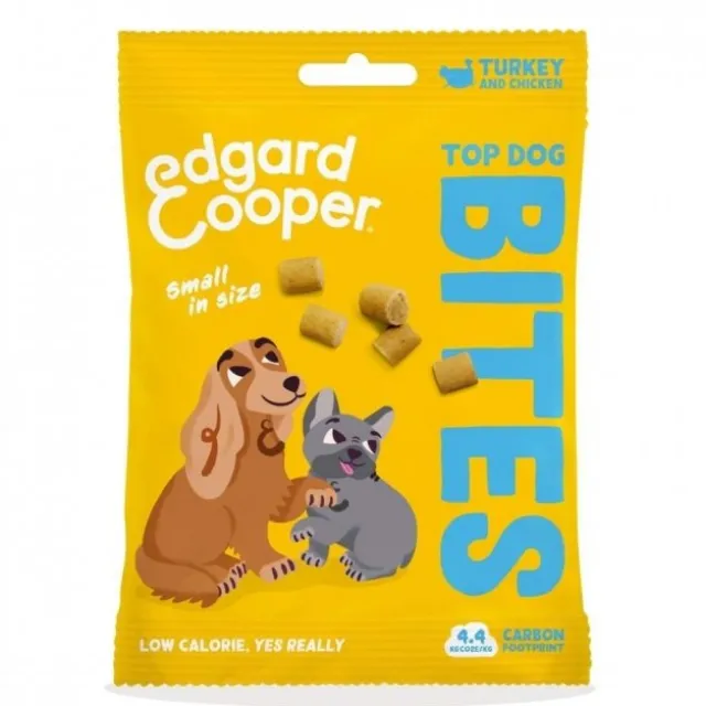 Edgard & Cooper Top Dog Bites Kalkun & Kylling 50 g