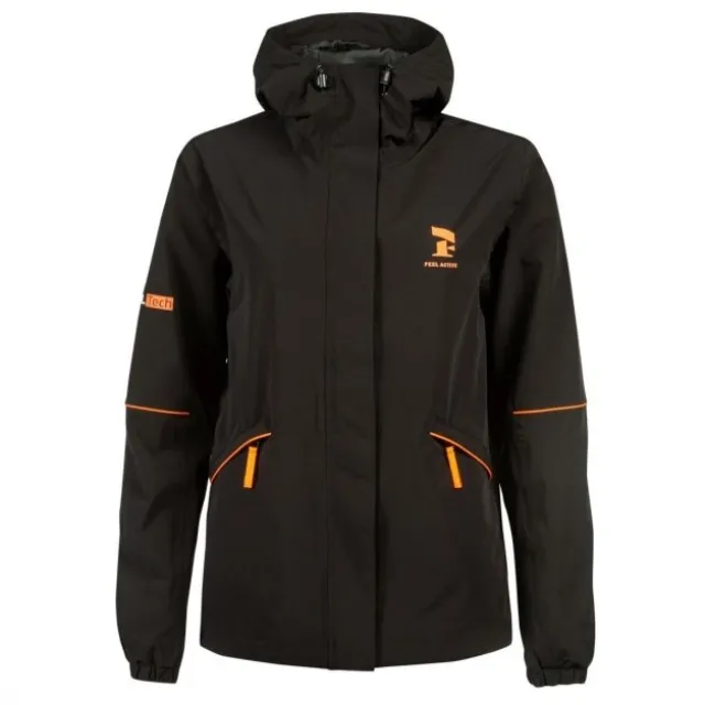 Feel Active Feel Tech Sportsjakke Sort/Orange