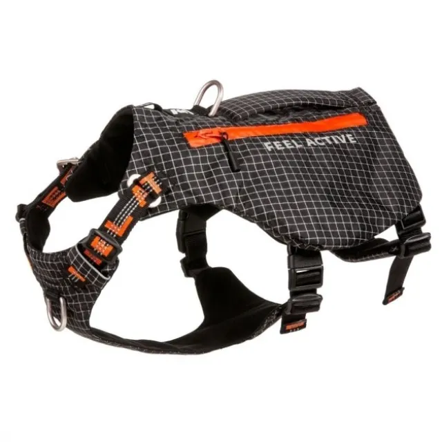 Feel Active Trekbag Hundesele Ryggsekk, Svart