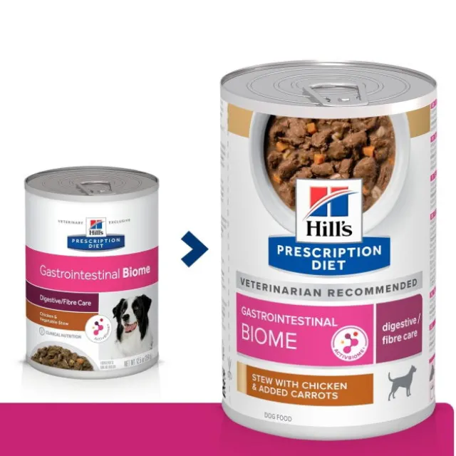 Hill's Prescription Diet Canine Adult Gastrointestinal Biome Chicken & Vegetables Stew 156 g