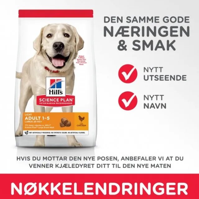 Hill's Science Plan Dog Adult Large Breed Light Chicken 14 kg