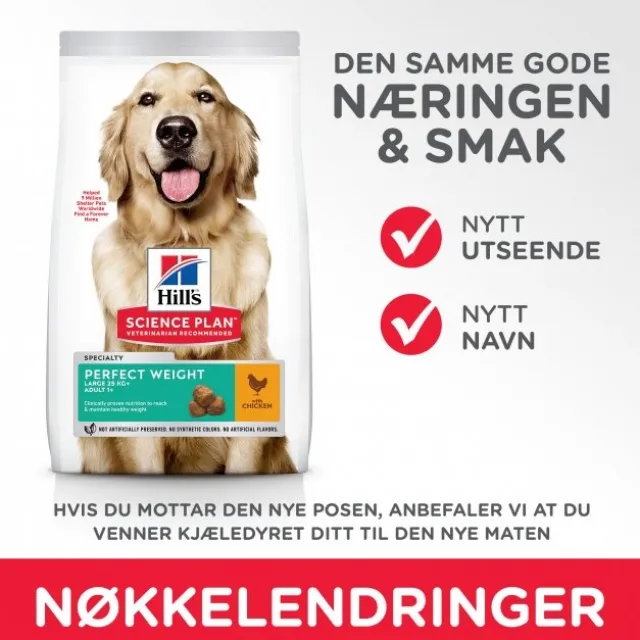 Hill's Science Plan Dog Perfect Weight Large Breed Chicken 12kg