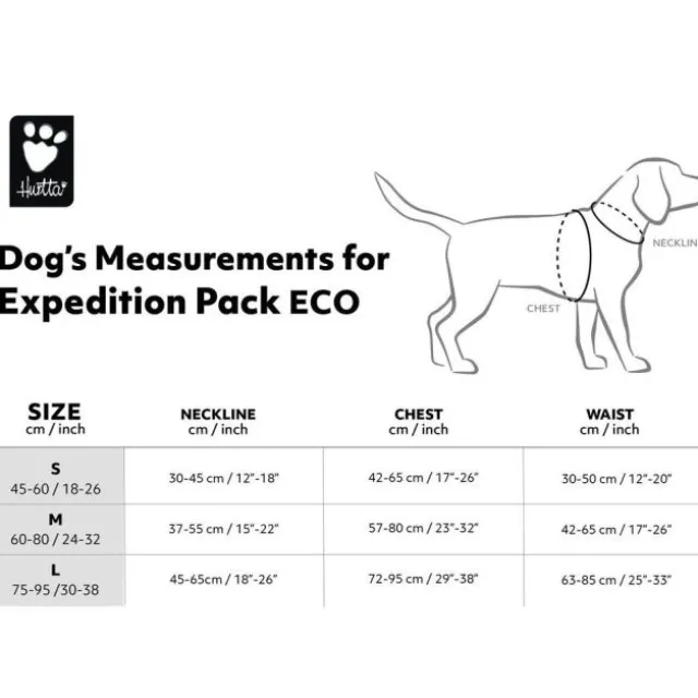 Hurtta Expedition Pack ECO Kløvveske Grå