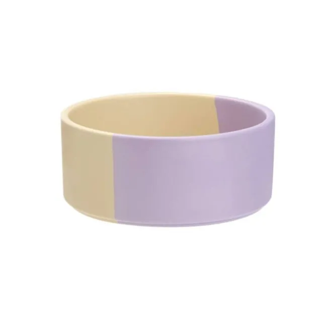 Little&Bigger Duo matskål i keramikk cream & lavender