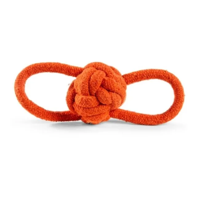Little&Bigger Recycled Cotton Tauball med Løkker Orange