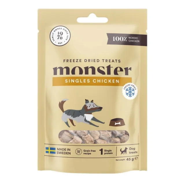 Monster Dog Frysetørkede godbiter Kylling 45 g