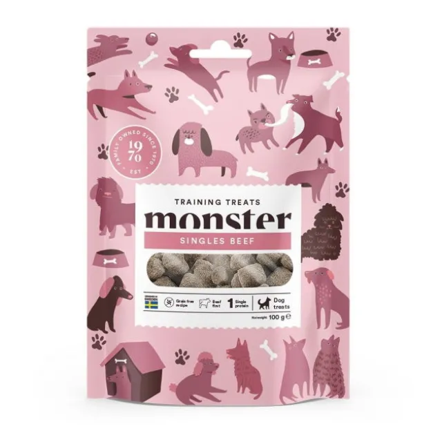 Monster Dog Treningsgodbiter Storfe 100 g