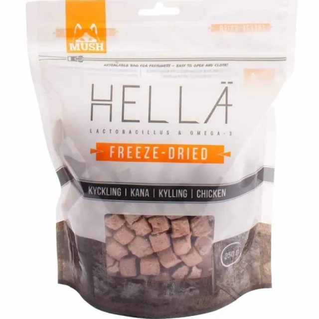 MUSH HELLÄ Frysetørket Kylling 250 g