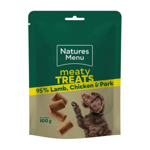 Natures Menu Dog Treat Chicken, Lamb, Pork 100g
