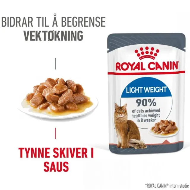 Royal Canin Cat Adult Light Weight Care Chunks in Gravy 12x85g