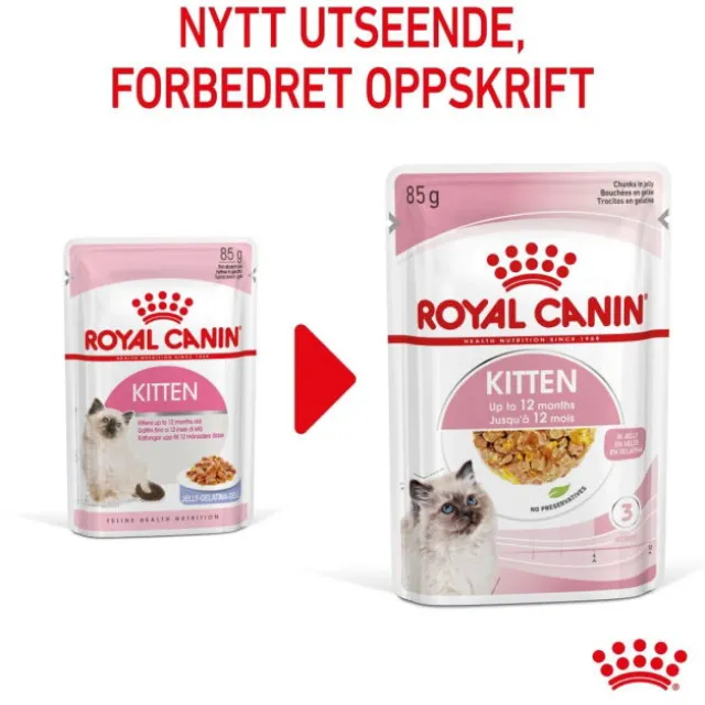 Royal Canin Kitten Jelly våtfôr til kattunge 12x85g