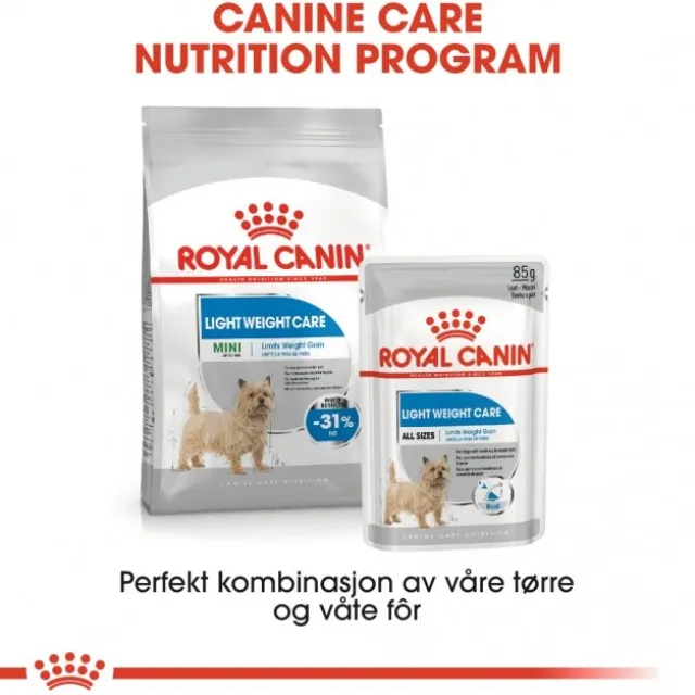 Royal Canin Light Weight Care Mini Adult tørrfôr til hund