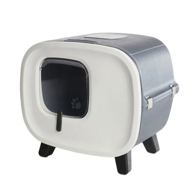 Savic Mira De Luxe Kattetoalett med tak Grå/Lys grå
