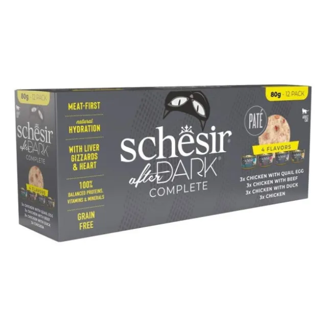Schesir After Dark Pate Multipack 12 x 80g