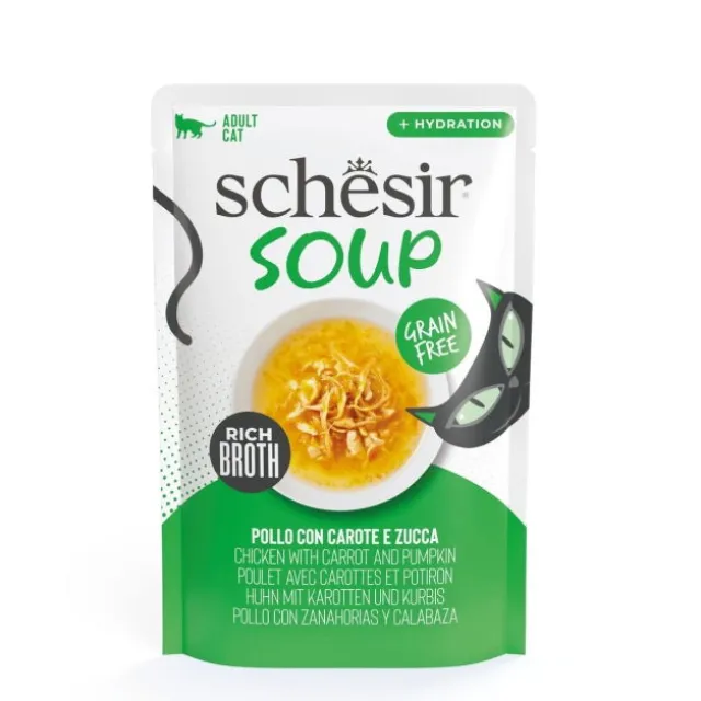 Schesir Cat Soup Kylling og Gresskar 40g