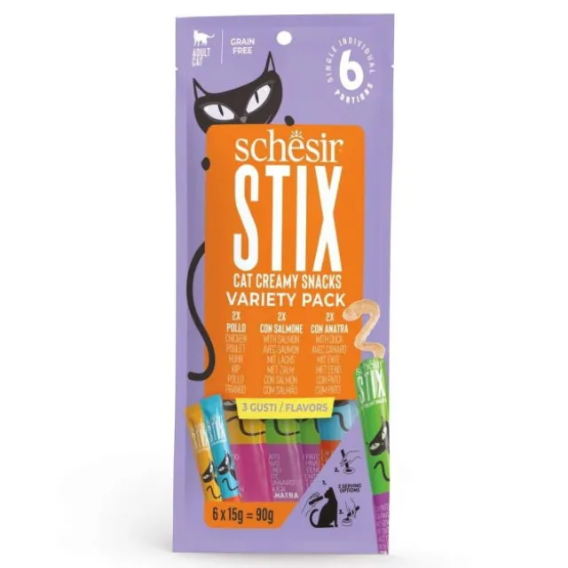 Schesir Cat Treat STIX Variety pack