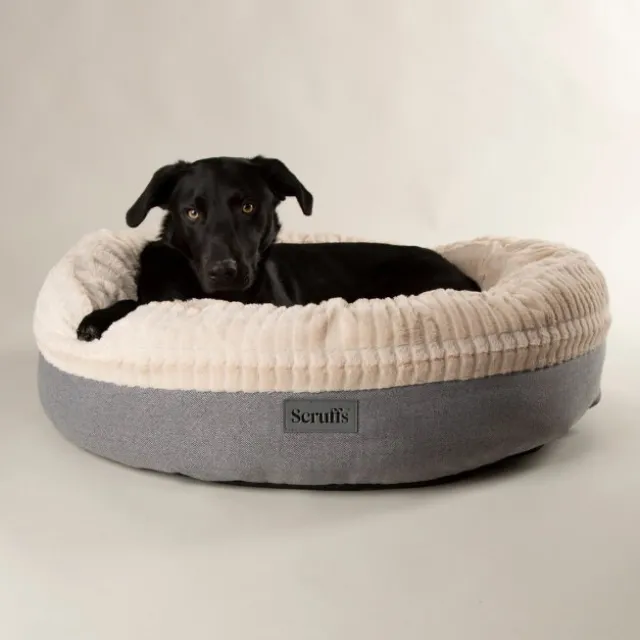 Scruffs Ellen Donut Hundeseng lys grå