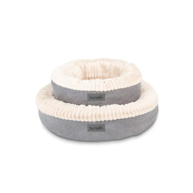 Scruffs Ellen Donut Hundeseng lys grå